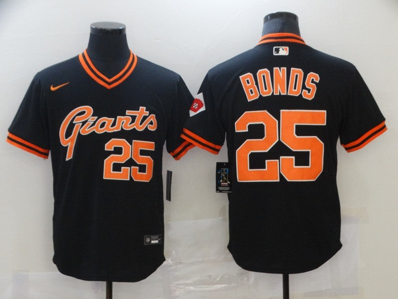 Men's San Francisco Giants Barry Bonds Black Replica Player Jersey