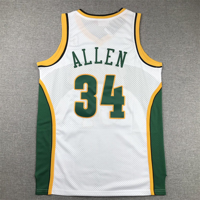 Men's Seattle SuperSonics Ray Allen White 2006-2007 Swingman Jersey