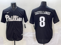 Men's Philadelphia Phillies Nick Castellanos Black Lights Out Replica Jersey