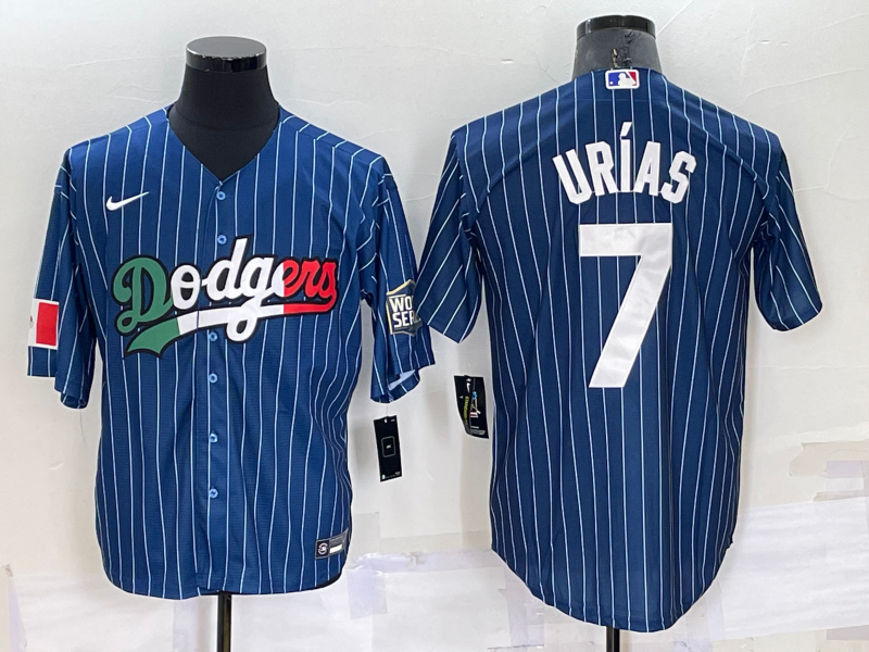 Men's Los Angeles Dodgers Julio Urias Blue Player Baseball Jersey