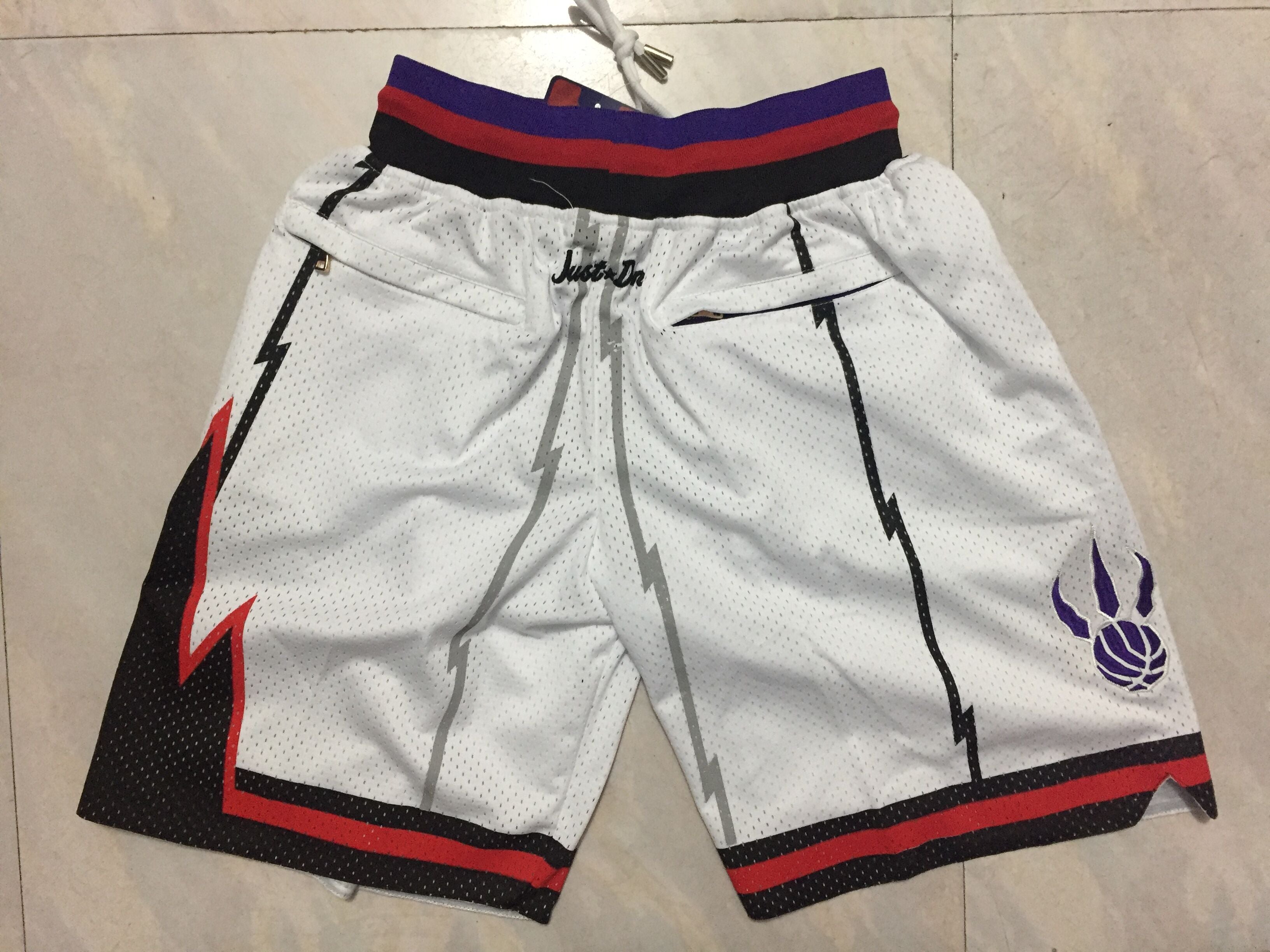 Men's Toronto Raptors White 1997-98 Hardwood Classics Basketball Shorts