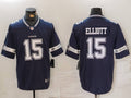Men's Dallas Cowboys Ezekiel Elliott Navy Game Jersey
