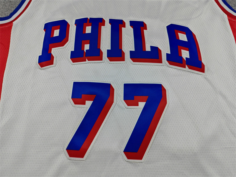 Men's Philadelphia 76ers V. J. Edgecombe White Swingman Jersey - Association Edition