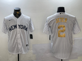 Men's New York Yankees Derek Jeter White Player Game Jersey