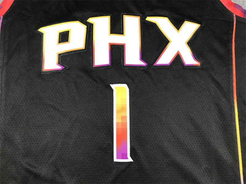 Men's Phoenix Suns Devin Booker Black 2022/23 Fast Break Player Jersey - Statement Edition