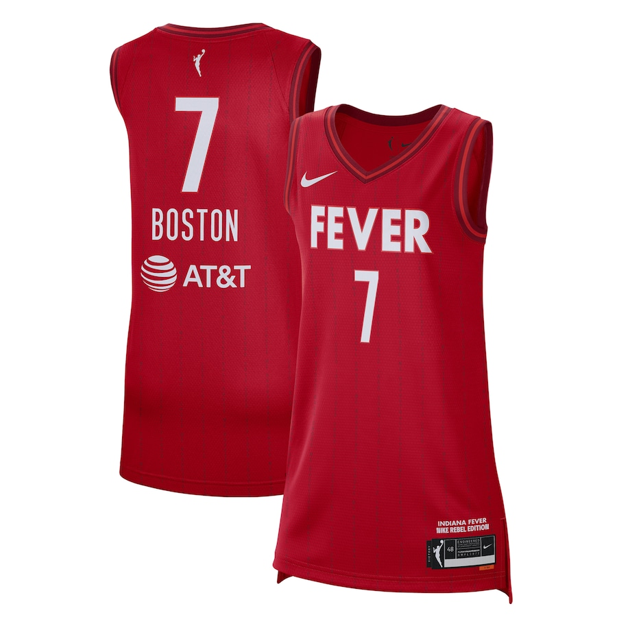 Men's Indiana Fever Aliyah Boston Red Rebel Edition Player Jersey