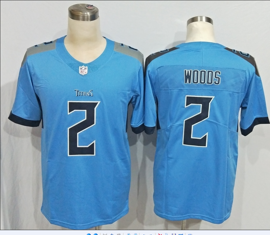 Men's Tennessee Titans Robert Woods Light Blue Game Jersey