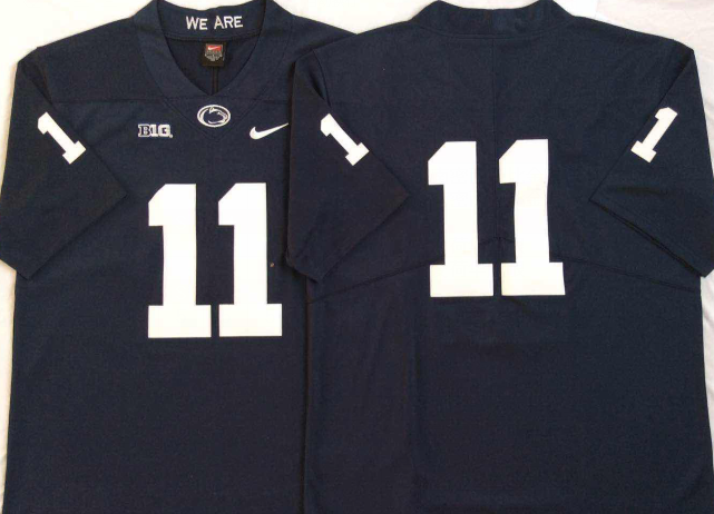 Men's Penn State Nittany Lions Micah Parsons Navy Team Game Jersey