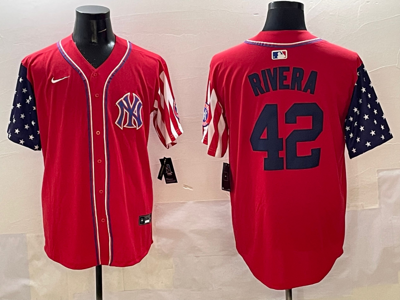 Men's New York Yankees Mariano Rivera Red Limited Player Jersey