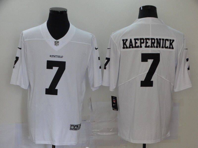 Men's San Francisco 49ers Colin Kaepernick Player Jersey White