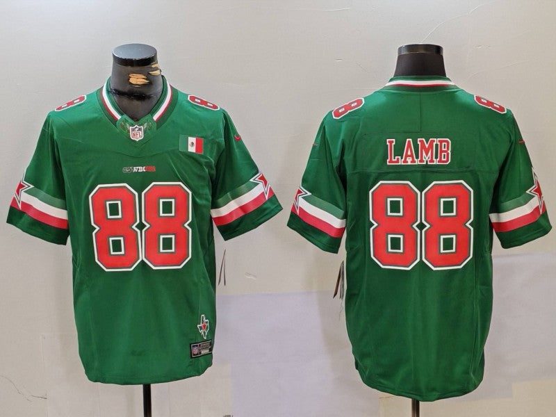 Men's Dallas Cowboys CeeDee Lamb Green Vapor F.U.S.E. Limited Jersey