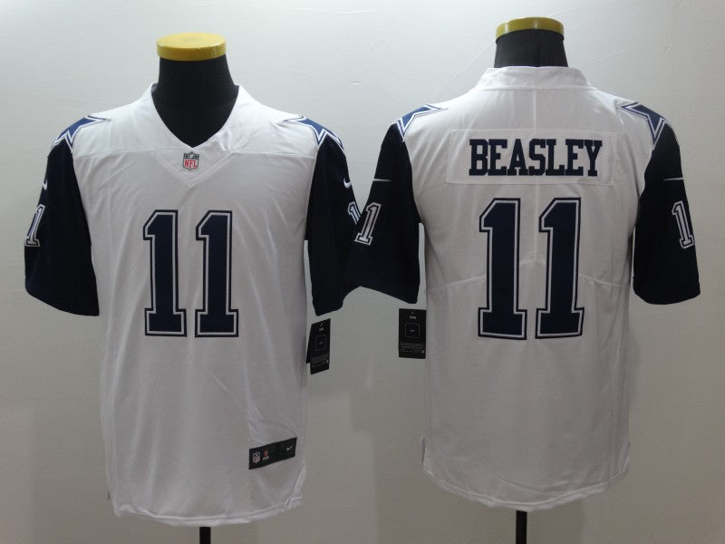 Men's Dallas Cowboys Cole Beasley White Game Player Jersey