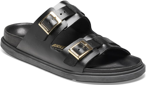 Birkenstock St Barths Natural Leather 1025245 Narrow Fit Black Sandals