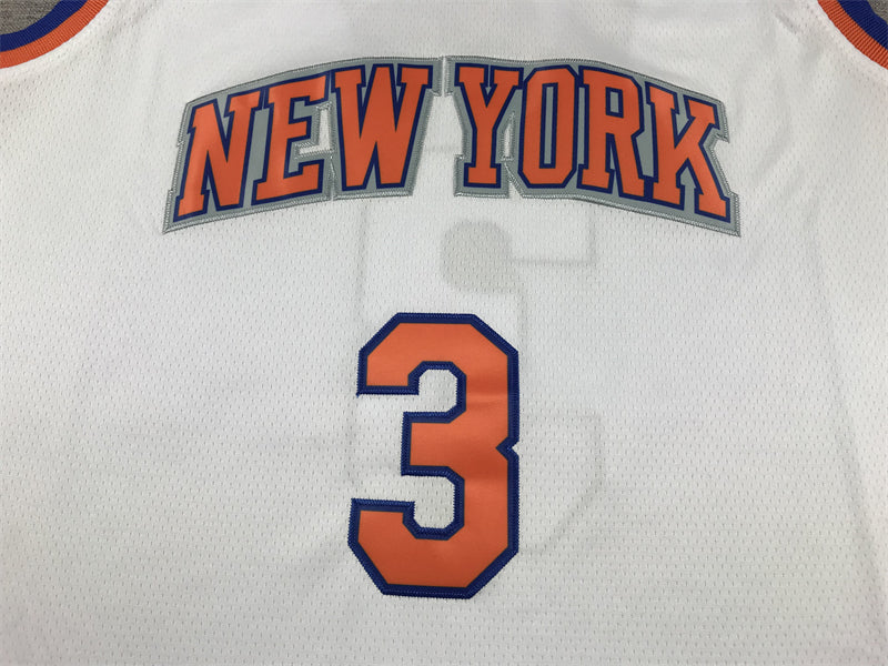 Men's New York Knicks Josh Hart White Swingman Jersey - Association Edition