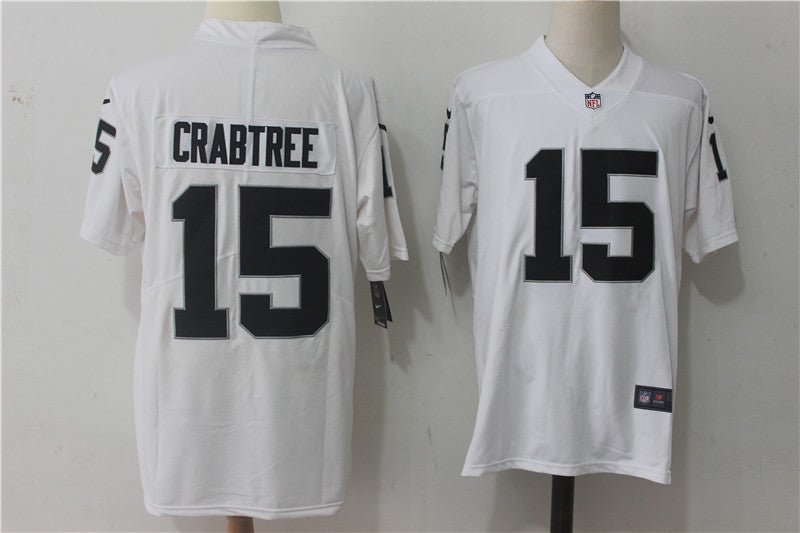 Men's Las Vegas Raiders Michael Crabtree White Game Player Jersey