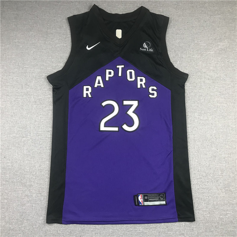 Men's Toronto Raptors Fred VanVleet Black/Purple 2020/21 Swingman Player Jersey