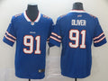 Men's Buffalo Bills Ed Oliver Blue Game Player Jersey
