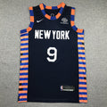 Men's New York Knicks RJ Barrett Navy Swingman Player Jersey - City Edition