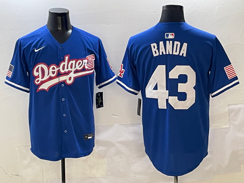 Men's Los Angeles Dodgers Anthony Banda Royal Player Game Jersey