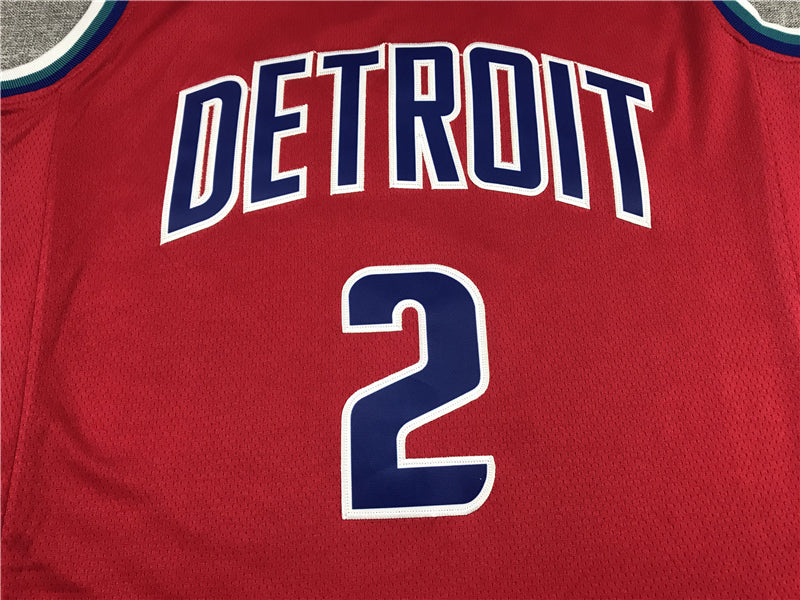 Men's Detroit Pistons Cade Cunningham Red 2021/22 Swingman Jersey - City Edition