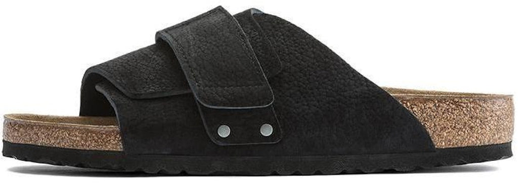 Birkenstock Kyoto Nubuk Leather 1020433 Desert Buck Black Fashion Slippers