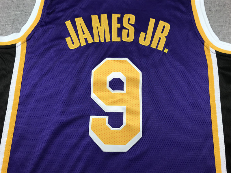 Men's Los Angeles Lakers Bronny James Purple Swingman Player Jersey - Statement Edition