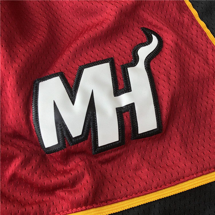 Men's Miami Heat Icon Edition Swingman Performance Shorts RED