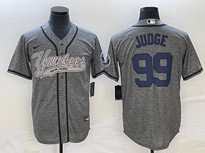 Men's New York Yankees Aaron Judge Gray Game Jersey Joint Edition