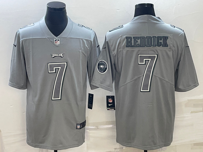 Men's Philadelphia Eagles Haason Reddick Gray Atmosphere Fashion Game Jersey