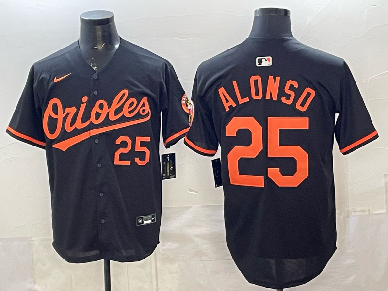Men's Baltimore Orioles Pete Alonso Black Alternate Limited Player Jersey