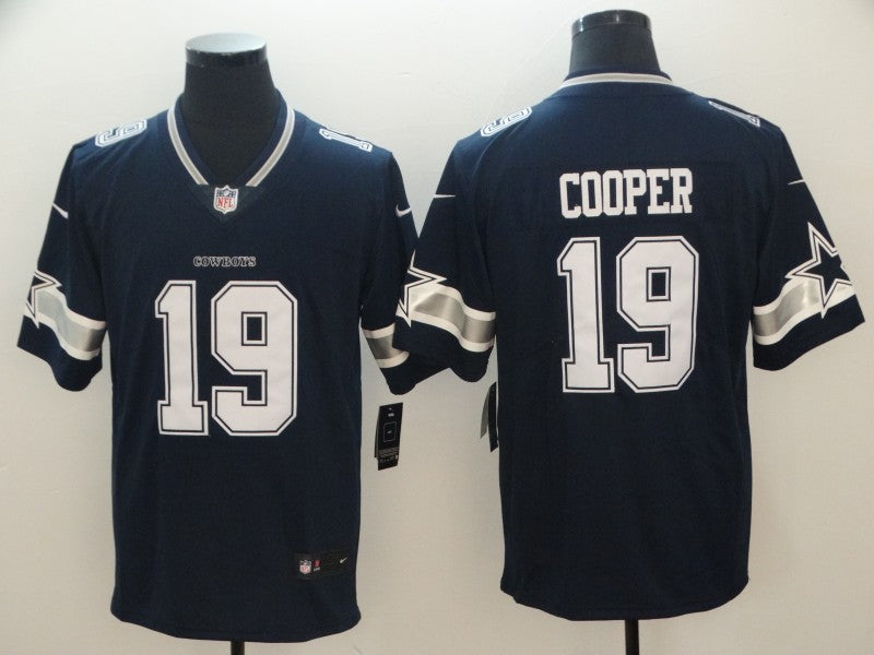 Men's Dallas Cowboys Amari Cooper Navy Game Player Jersey