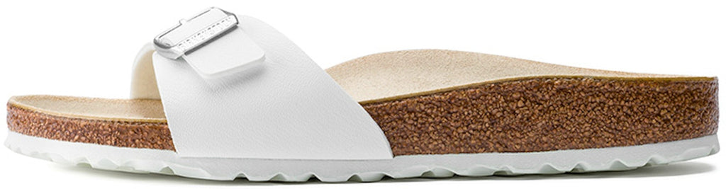 Birkenstock Madrid 40733 Birko-Flor Narrow Fit White Sandals