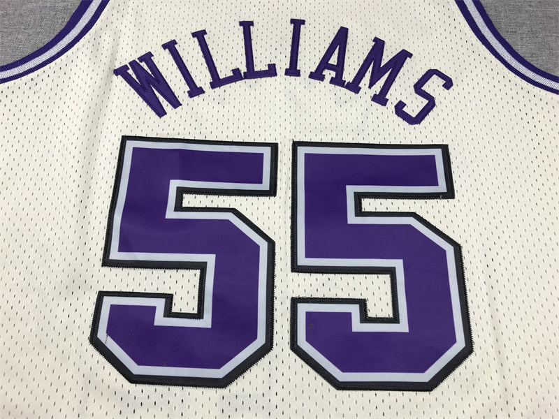 Men's Sacramento Kings Jason Williams Cream Hardwood Classics Swingman Jersey