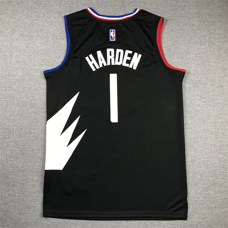 Men's LA Clippers James Harden Black Swingman Jersey - Statement Edition