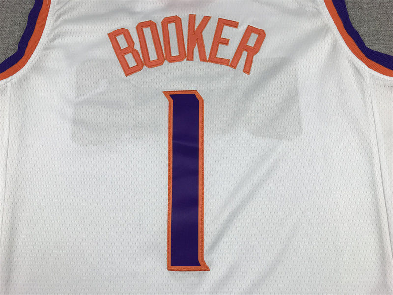 Men's Phoenix Suns Devin Booker White 2022/23 Swingman Jersey - Association Edition