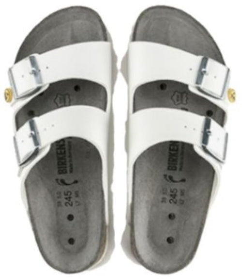 Birkenstock Arizona ESD Birko-Flor 0089418 Narrow Fit White Sandals
