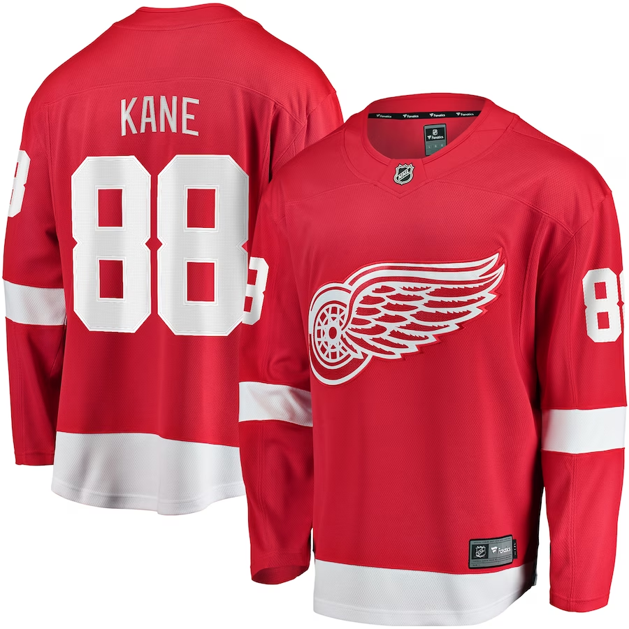 Men's Detroit Red Wings Patrick Kane Red Home Breakaway Player Jersey