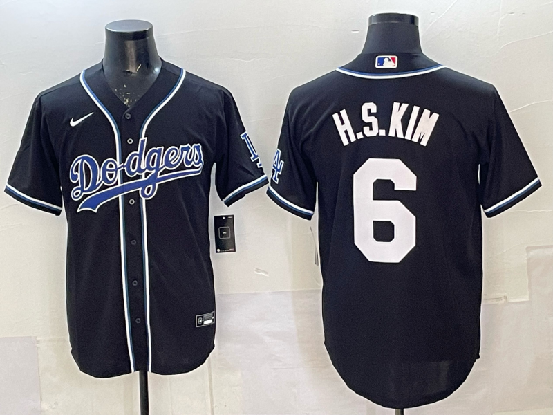Men's Los Angeles Dodgers Ha-seong Kim Black Limited Player Jersey