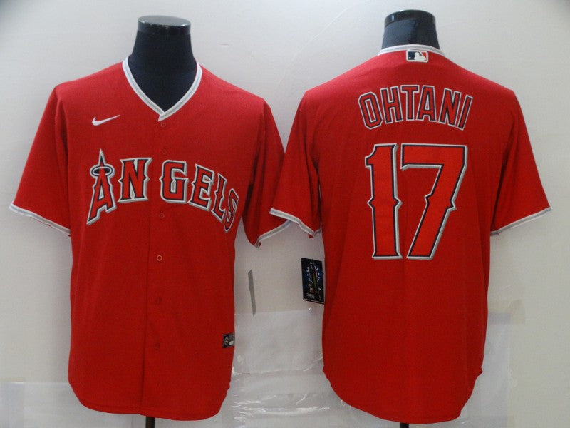 Men's Los Angeles Angels Shohei Ohtani MLB Red Jersey
