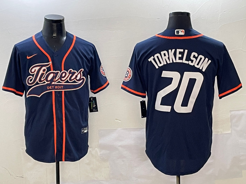 Men's Detroit Tigers Spencer Torkelson Navy Player Jersey