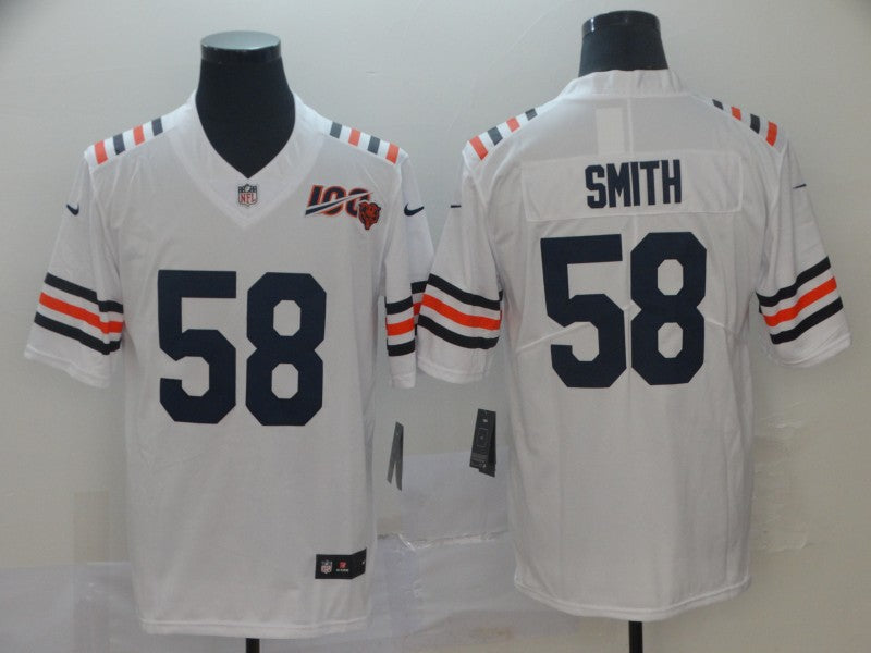 Men's Chicago Bears Roquan Smith White Game Jersey