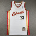 Men's Cleveland Cavaliers LeBron James White 2003-04 Hardwood Classics Swingman Jersey