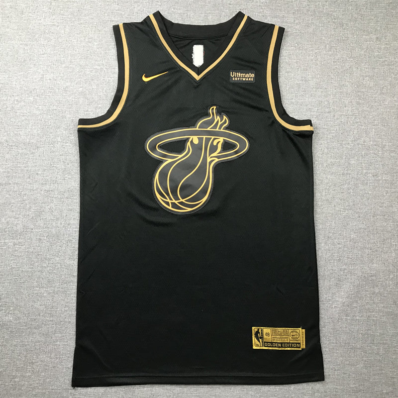 Men's Miami Heat Dwyane Wade NBA Black Swingman Player Jersey