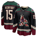 Men's Arizona Coyotes Alex Kerfoot Black Home Breakaway Jersey