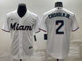 Men's Miami Marlins Jazz Chisholm Jr. White Replica Baseball Jersey