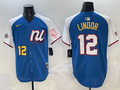 Men's National League Francisco Lindor Blue 2025 All-Star Edition Player Jersey