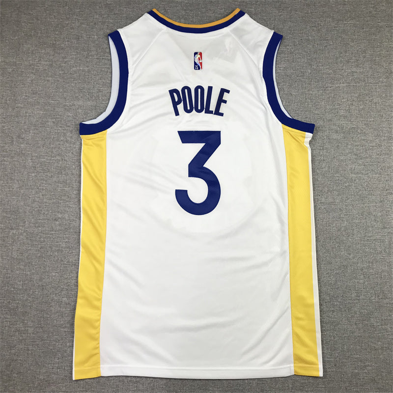 Men's Golden State Warriors Jordan Poole White 2022/23 Swingman Jersey - Association Edition