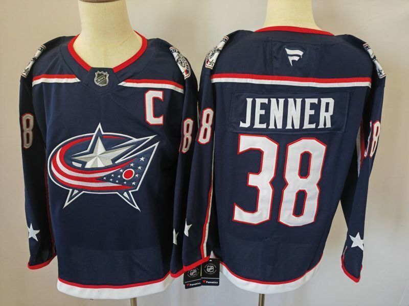 Men's Columbus Blue Jackets Boone Jenner Fanatics Navy Player Jersey