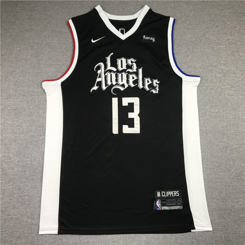 Men's LA Clippers Paul George NBA Dark Blue Classics Jersey - City Edition