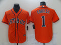 Men's Houston Astros Carlos Correa Orange Replica Baseball Jersey